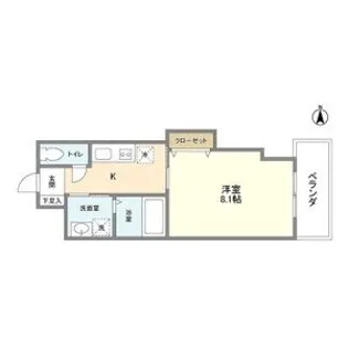 エルメディオ千種【8階】の間取り