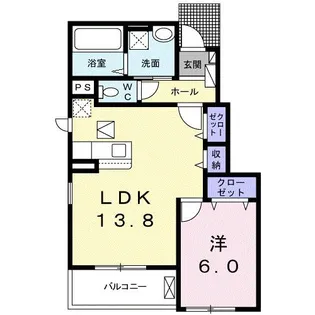 アンシエルR【1階】の間取り