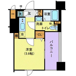 XEBEC蒲田ステーションエグゼ【7階】の間取り