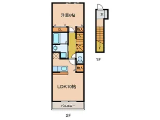 ピュア・ト-ン【2階】の間取り