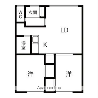 コーポこしかわ【2階】の間取り