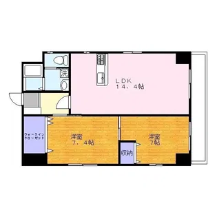リベルテかじや町【7階】の間取り