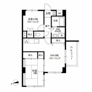 ラ・フォレ根岸【5階】の間取り