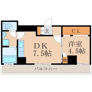 リテラス鹿屋弐番館【2階】の間取り
