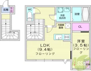 リヴェール岩沼【2階】の間取り
