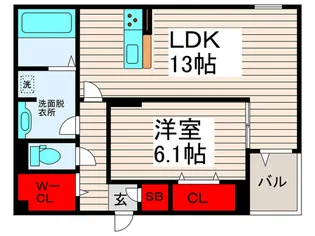 レインボー皿沼【2階】の間取り