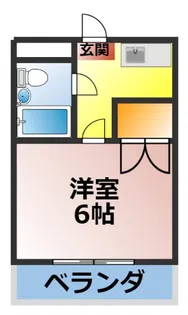 ドミール井ヶ谷【1階】の間取り