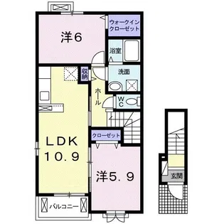 ノ-ル・ボワ III【2階】の間取り