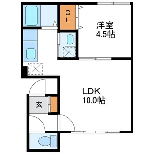 ガレーラ【2階】の間取り