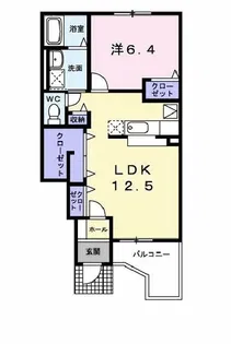 リリー【1階】の間取り