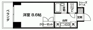 studio仙台【10階】の間取り