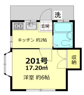 エンゼルハイツ【2階】の間取り