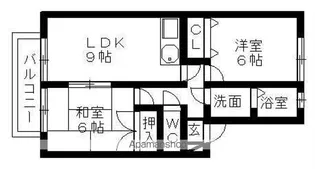 フローリッシュ【1階】の間取り
