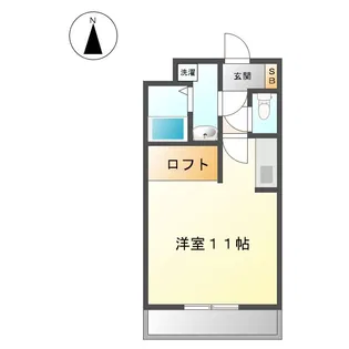 ウッドベルスクエアA【2階】の間取り