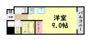 ブラービ阿波座【4階】の間取り