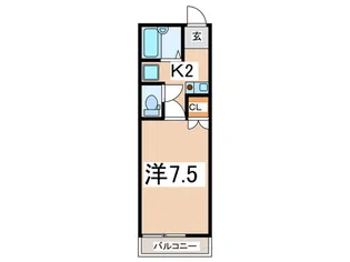 クレッセント上星川【1階】の間取り