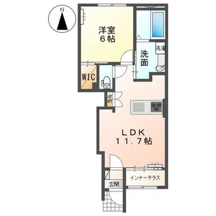 ホーネスト【1階】の間取り