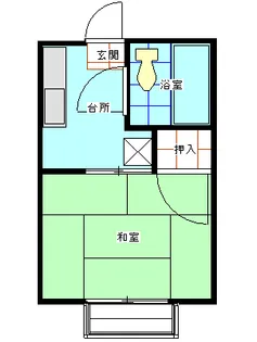 栃木県佐野市高萩町【アパート】の間取り