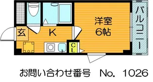 大阪府大阪市鶴見区横堤2【マンション】の間取り