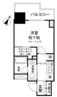 パークリュクス本駒込ステーションプレミア【4階】の間取り