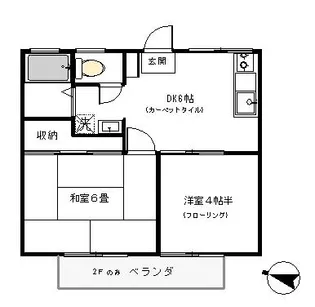 シャルル・モリ【2階】の間取り