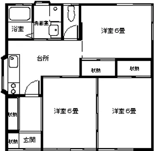宮城県石巻市鹿妻南5【一戸建】の間取り