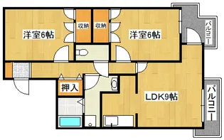 ベルメゾン和倖【4階】の間取り