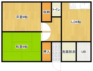 茨城県結城市新福寺3【アパート】の間取り