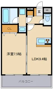 グランドール青葉【4階】の間取り