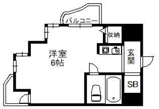 サムティ灘駅前【3階】の間取り