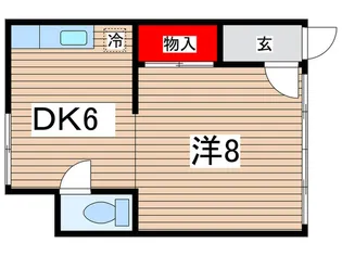 たちばなハイツ【1階】の間取り