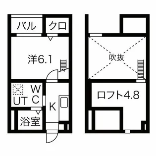 アラブランシュ中村【2階】の間取り