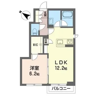 シャーメゾンクルー3【1階】の間取り