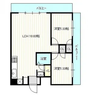 メゾン・ド・やまと鷹の橋【6階】の間取り