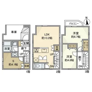 神奈川県横浜市鶴見区矢向1【一戸建】の間取り