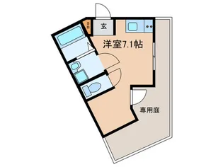 木津屋橋レジデンス【1階】の間取り
