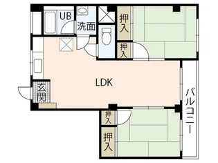 永田マンション【1階】の間取り