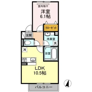 フルーレ A棟【2階】の間取り