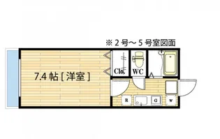 メゾンフェスタ浜【2階】の間取り