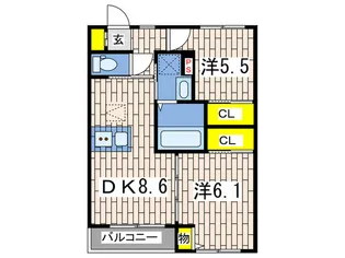 アルカンシェル【2階】の間取り