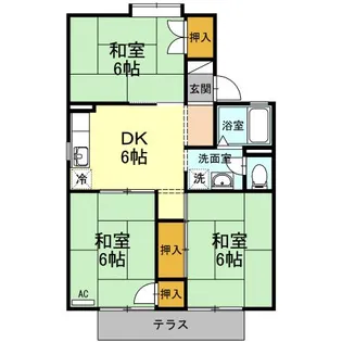 セジュールHanano B【1階】の間取り