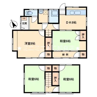 鹿児島県姶良市西餅田【一戸建】の間取り