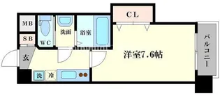 ラグゼ日本橋【5階】の間取り