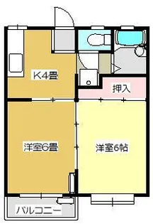STハイツ北上【2階】の間取り