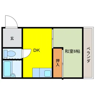 コーポアサノ【2階】の間取り
