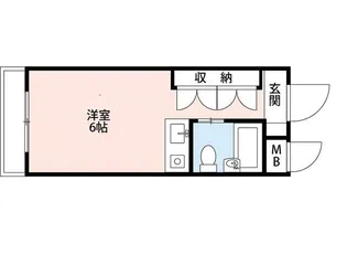 ハートハウス原木中山【4階】の間取り