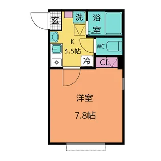 フェリシア・追浜【1階】の間取り