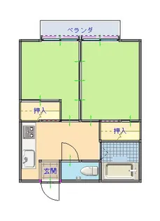 エトランゼ【2階】の間取り