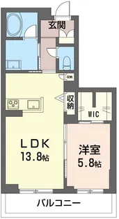 グリシーナ【1階】の間取り
