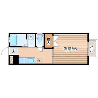ウエスタンキャッスル【1階】の間取り